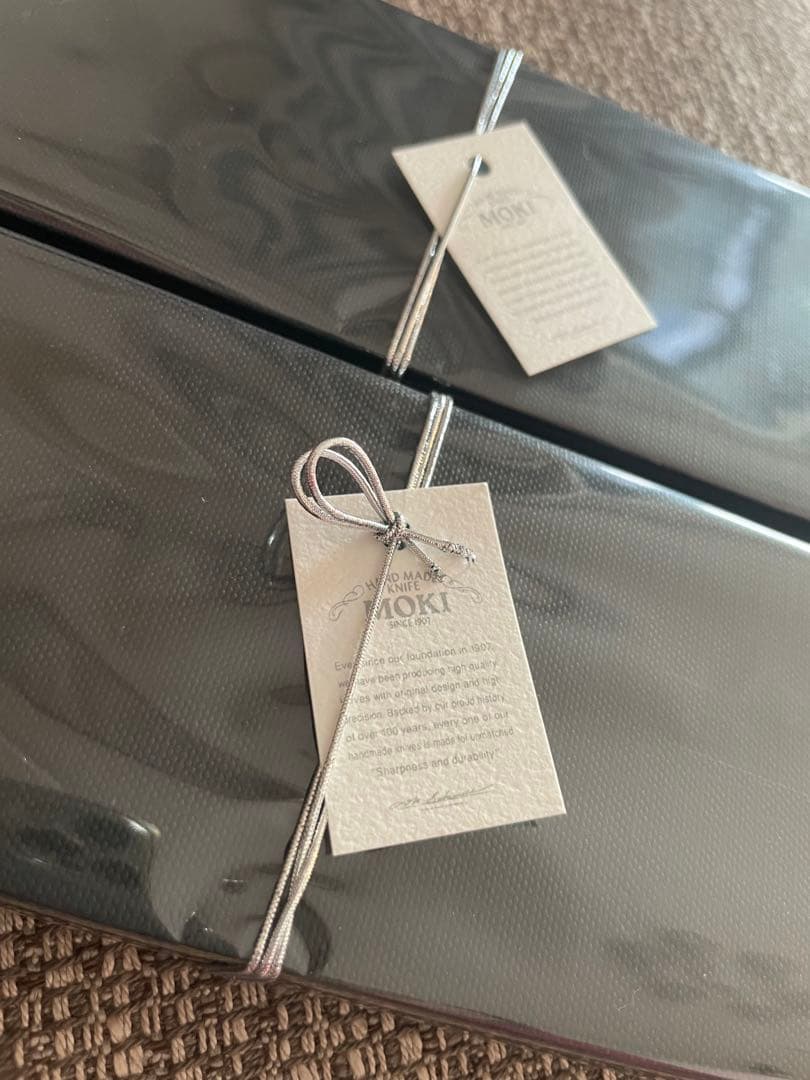 【新品未使用】MOKI テーブルナイフ ペア ギフト箱付 ☆4/30発送☆