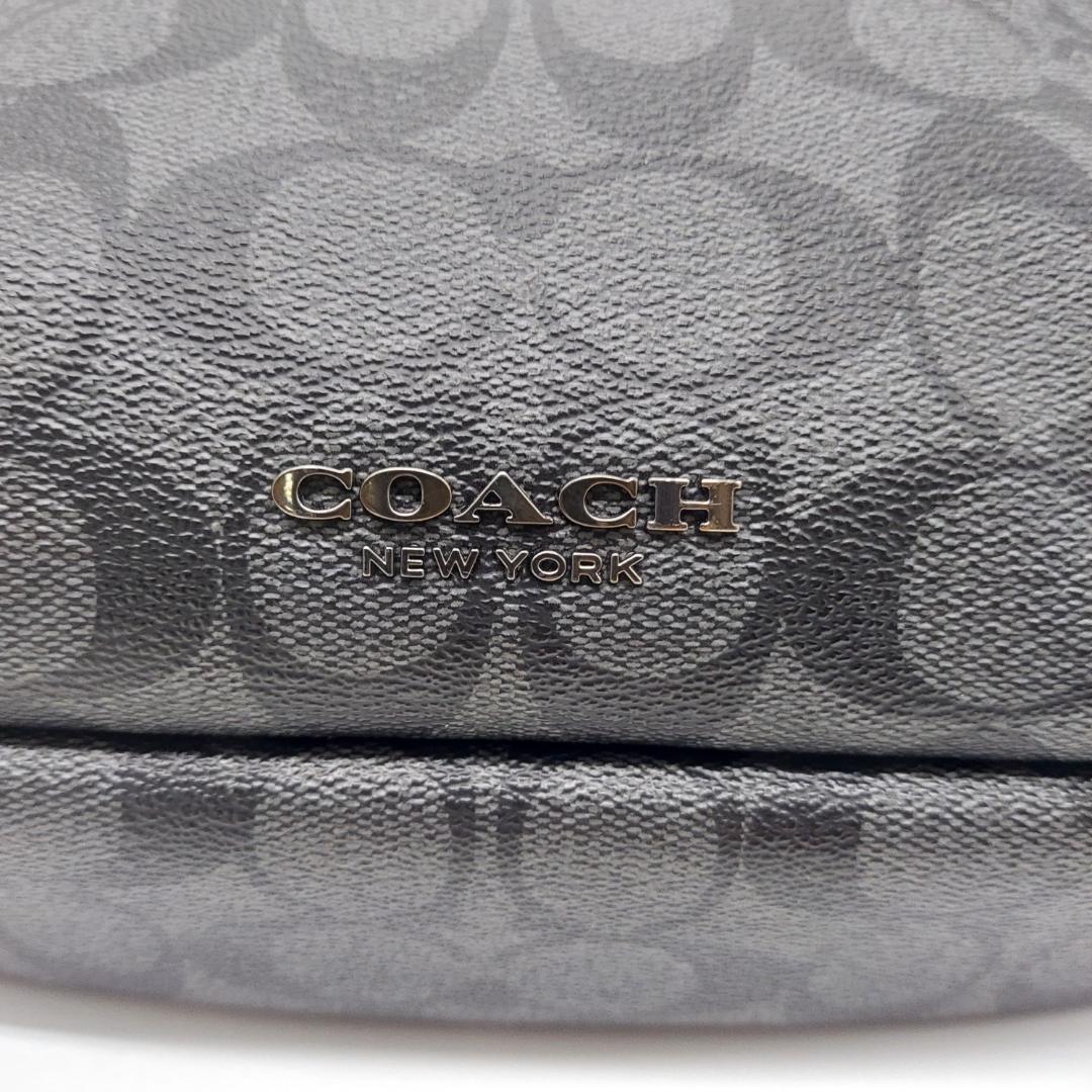 美品　COACH ボディバッグ　ウエストバッグ　シグネチャー　メンズ