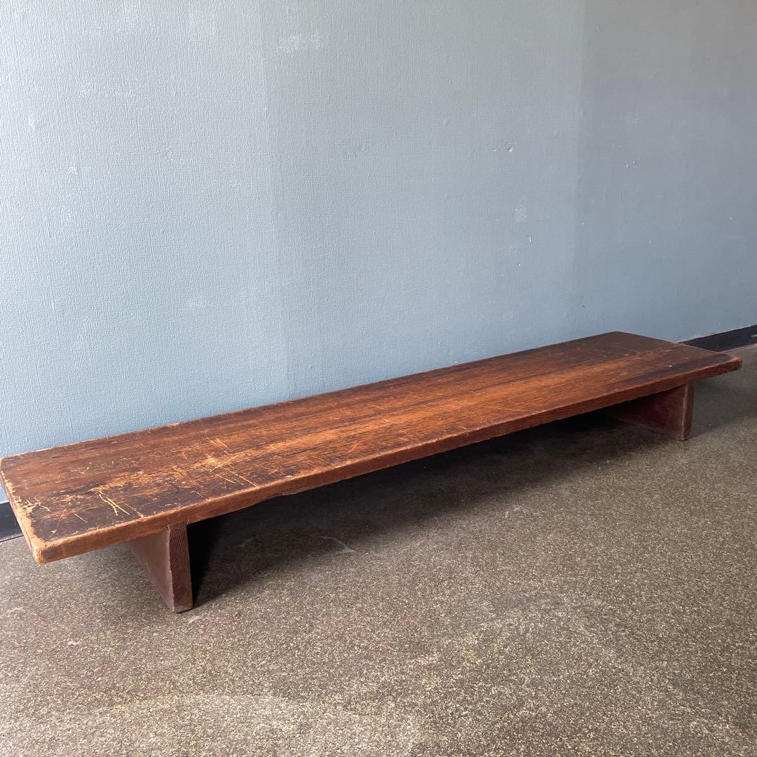 古道具　長机　展示台　テレビ台　飾り棚　ローテーブル　無垢材　アンティーク