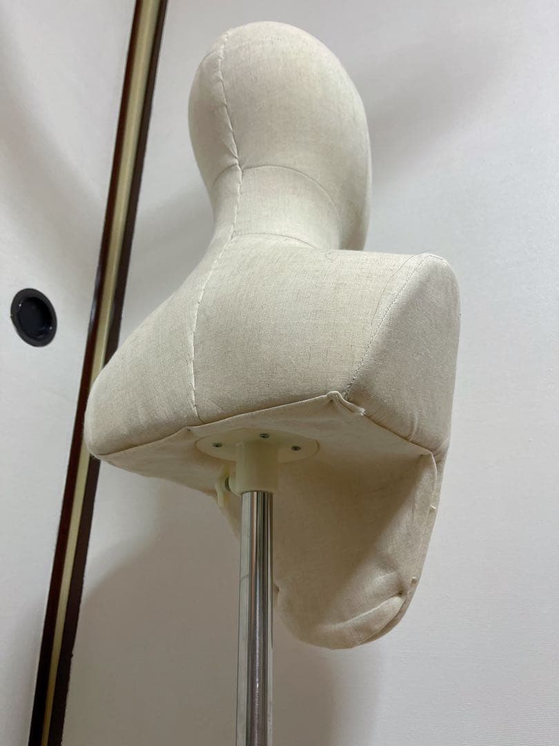 布製マネキン 木製ベース 金属スタンド