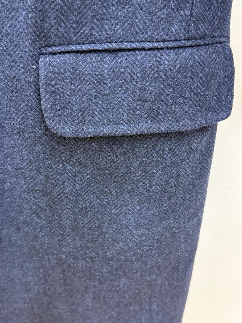 dunhill ダンヒル　チェスターコート 　ネイビー 　ウール　46