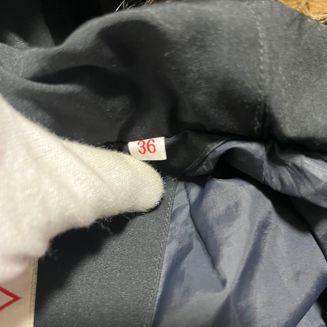 【美品】ダントンDANTONタッサーダウンファーロングコート ブラック 36