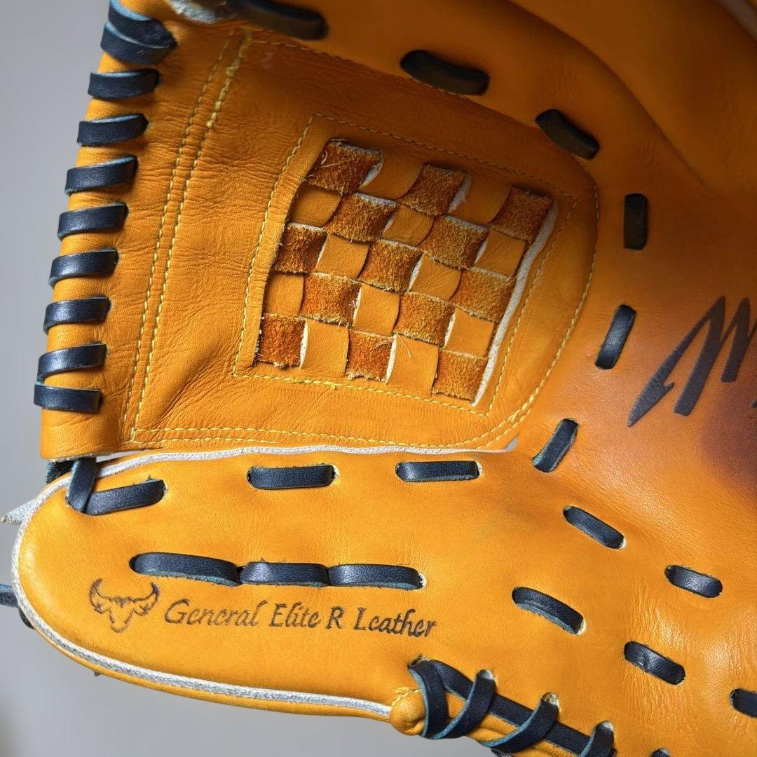 ミズノプロ　軟式　投手用　バスケットウェブ　紐交換