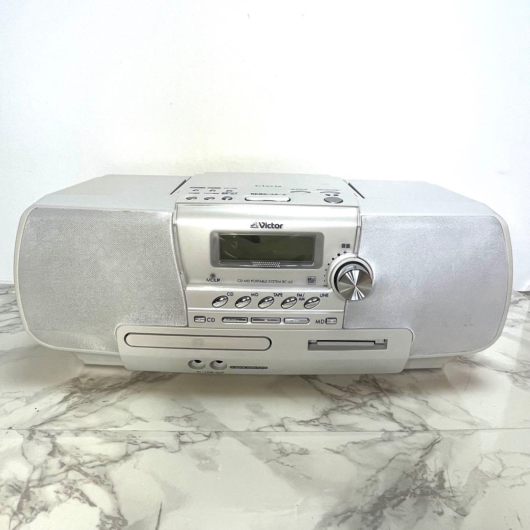 動作品 VICTOR Clavia RC-A2 W CD-MDポータブル
