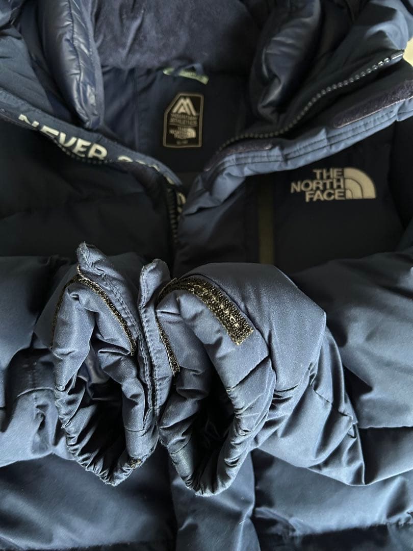 ☆ザノースフェイス☆／ロングダウン／サイズS／ネイビー／☆極美品☆／ベンチコート