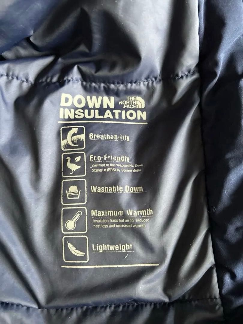 ☆ザノースフェイス☆／ロングダウン／サイズS／ネイビー／☆極美品☆／ベンチコート