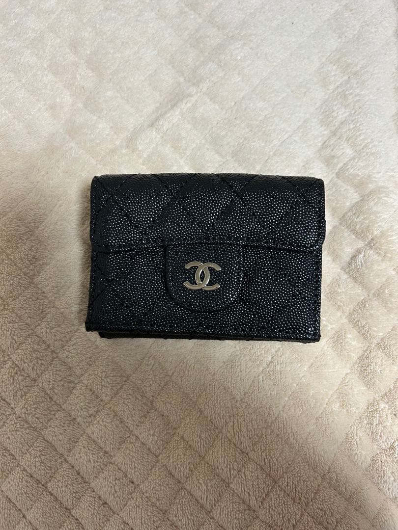 新品未使用CHANEL マトラッセ 三つ折り財布 スモールウォレット