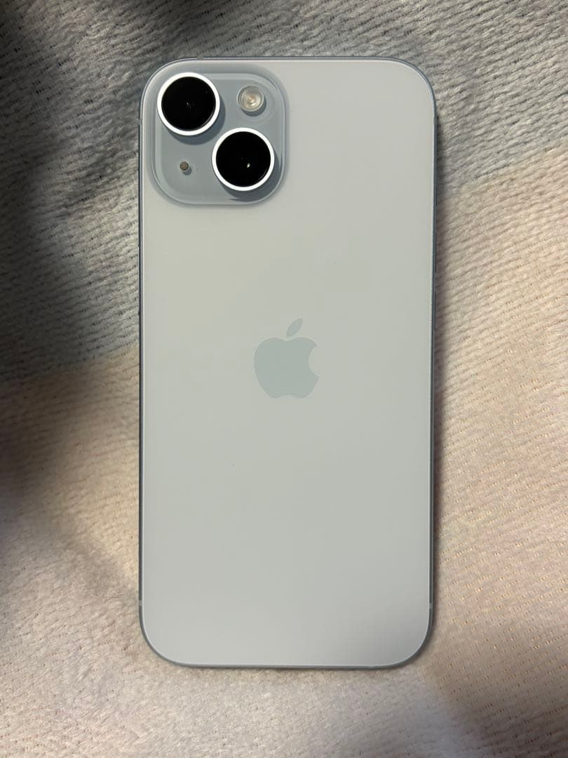 iPhone15 ブルー　バッテリー容量92%