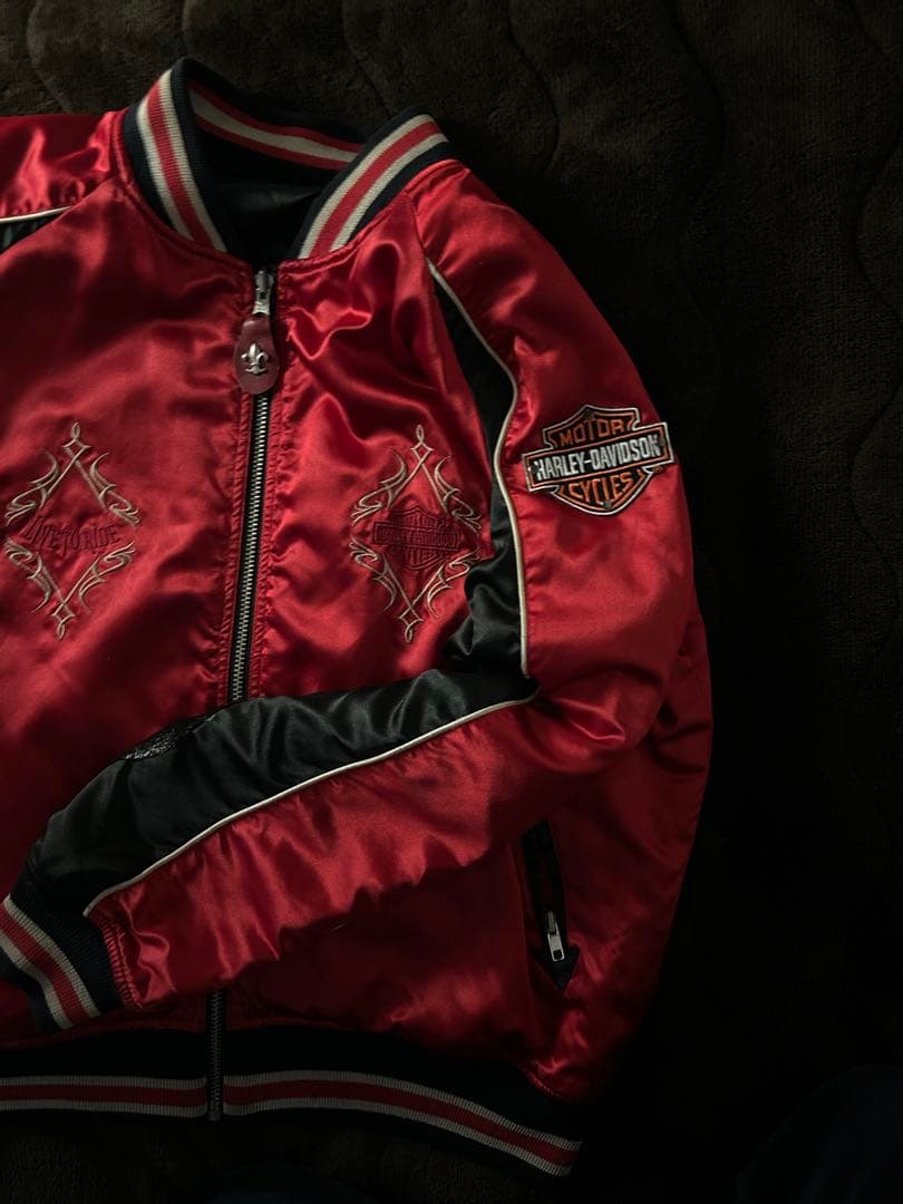 超希少Harley-Davidson リバーシブルキルティングジャケット