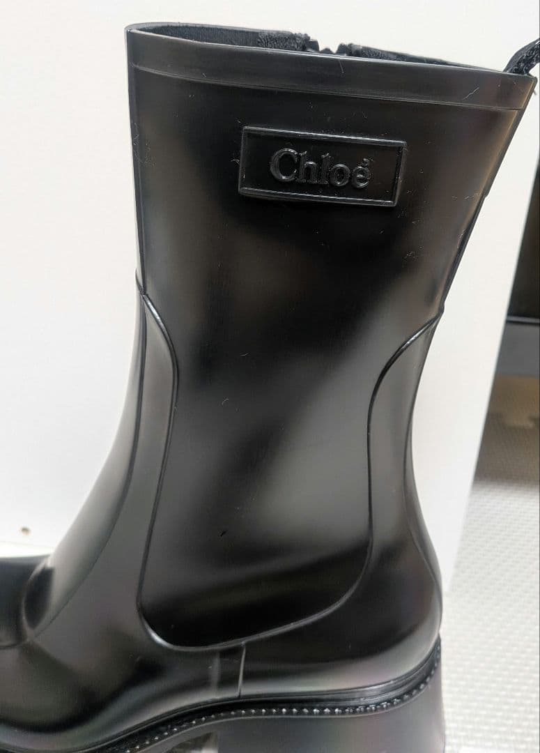 Chloé ブラック レインブーツ