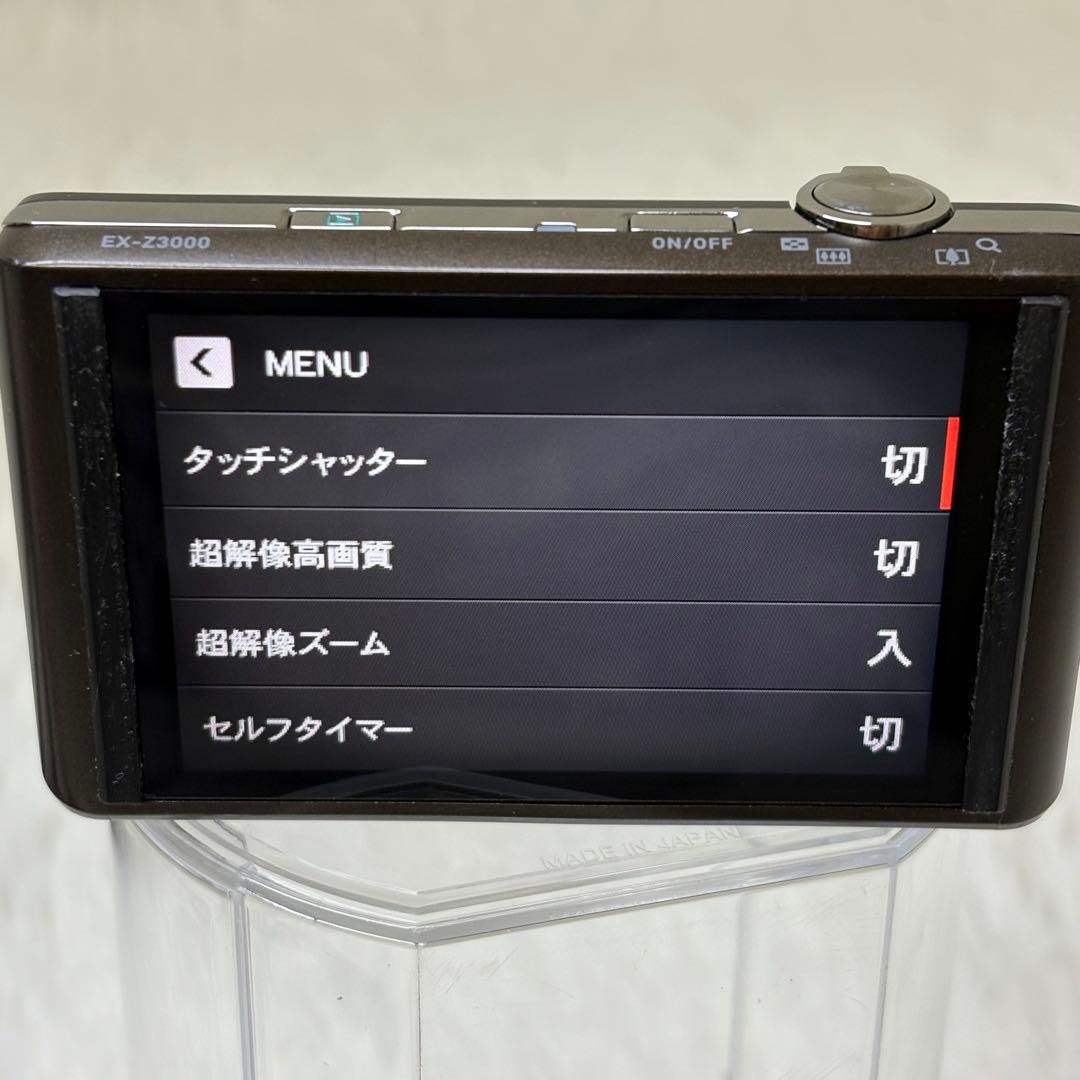 CASIO カメラ　EX-Z3000 バッテリー　ブラウン コンデジ　動作品