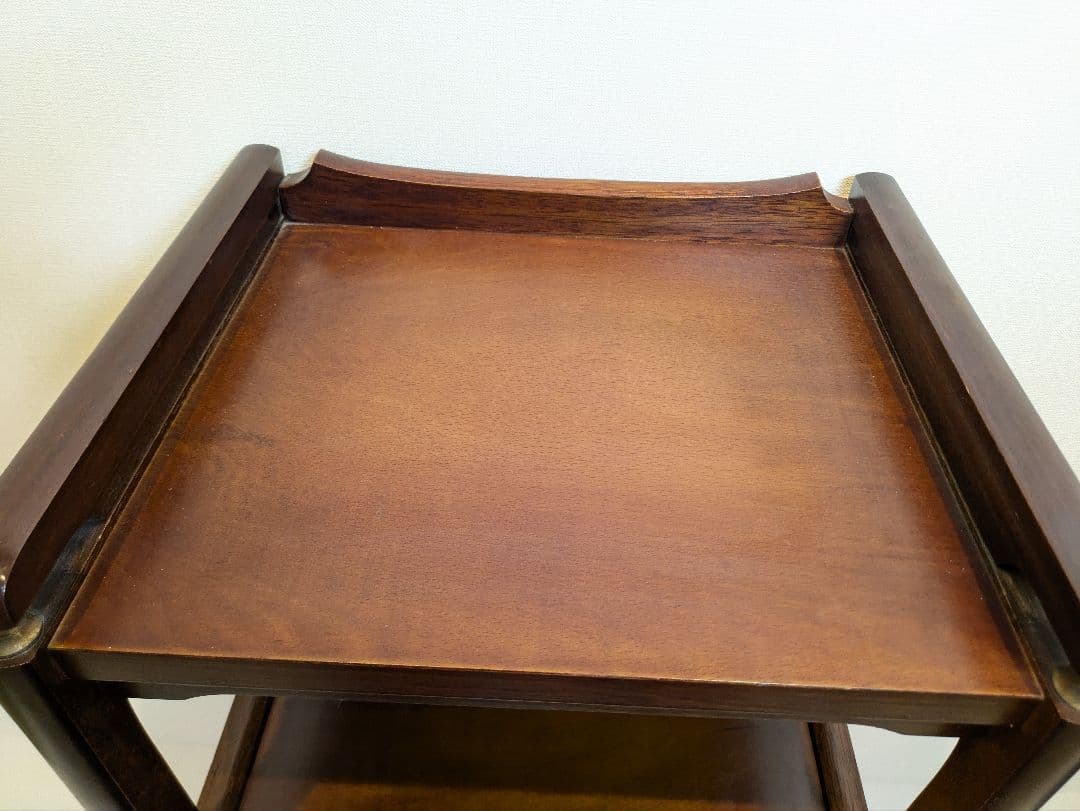 コイズミ キャビネット 電話台 置物台 棚 ガラス扉 格子 レトロ