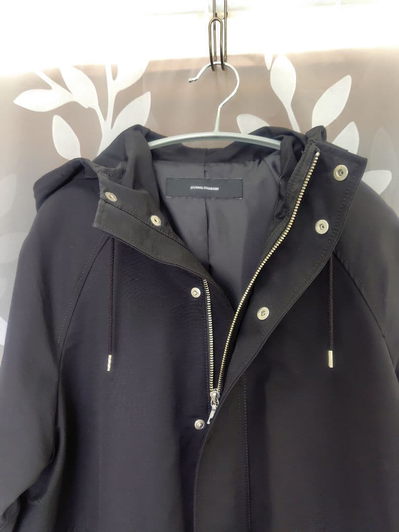未使用品★ジャーナルスタンダード★グログランフードコート★黒★S
