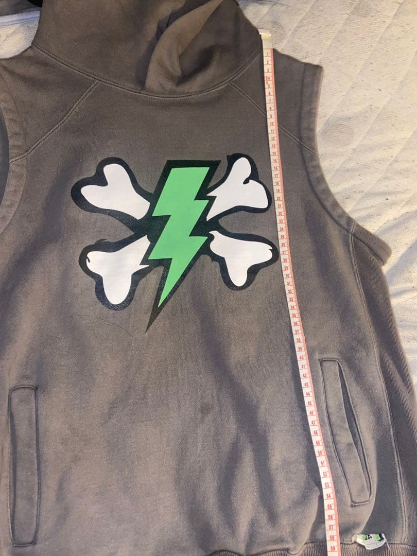 undercover 01ss ノースリーブパーカー Thunder bone