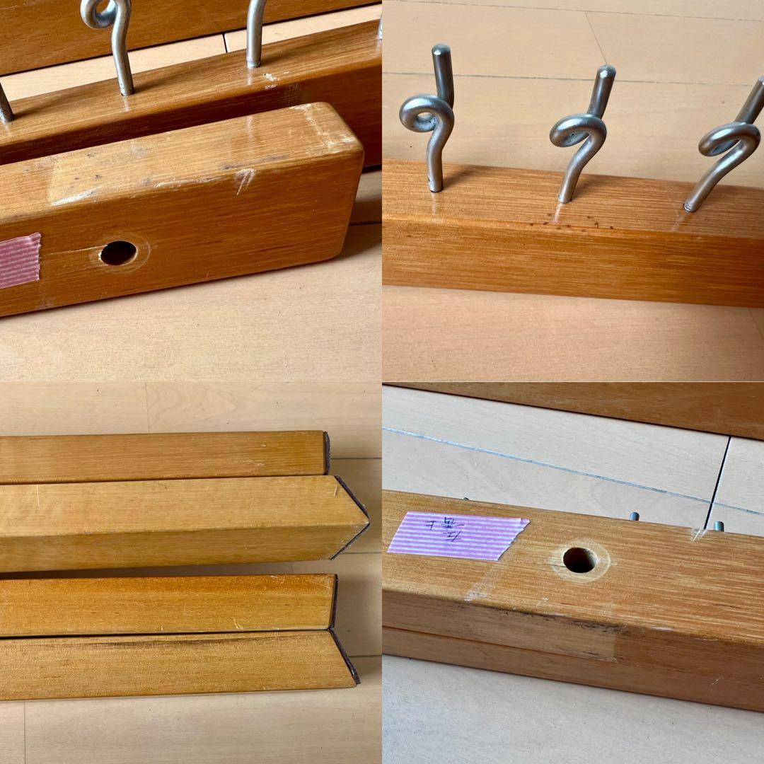 【整経台】東京手織機　整経台F-1号 +大管30本立て付き　中古　織物道具