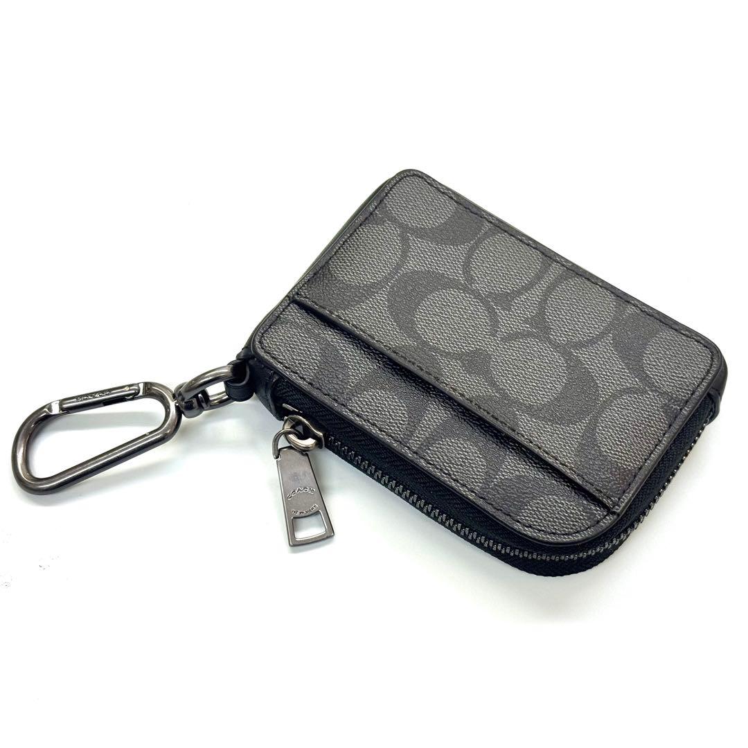 COACH コーチシグネチャーLジップ￼ケース/スマートキーケース