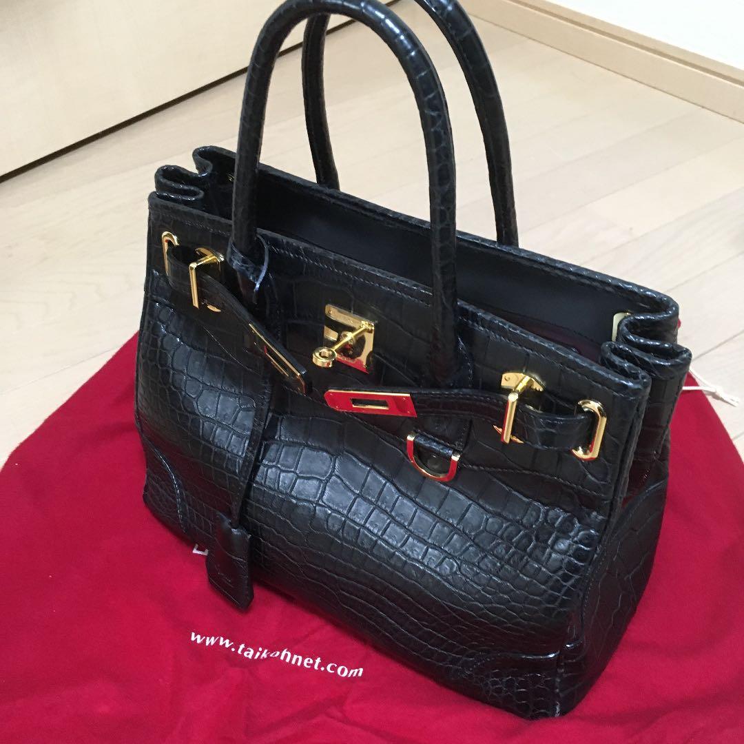 ゲンママ　ハンドバック　マットクロコダイル　ショップチャンネルqvc