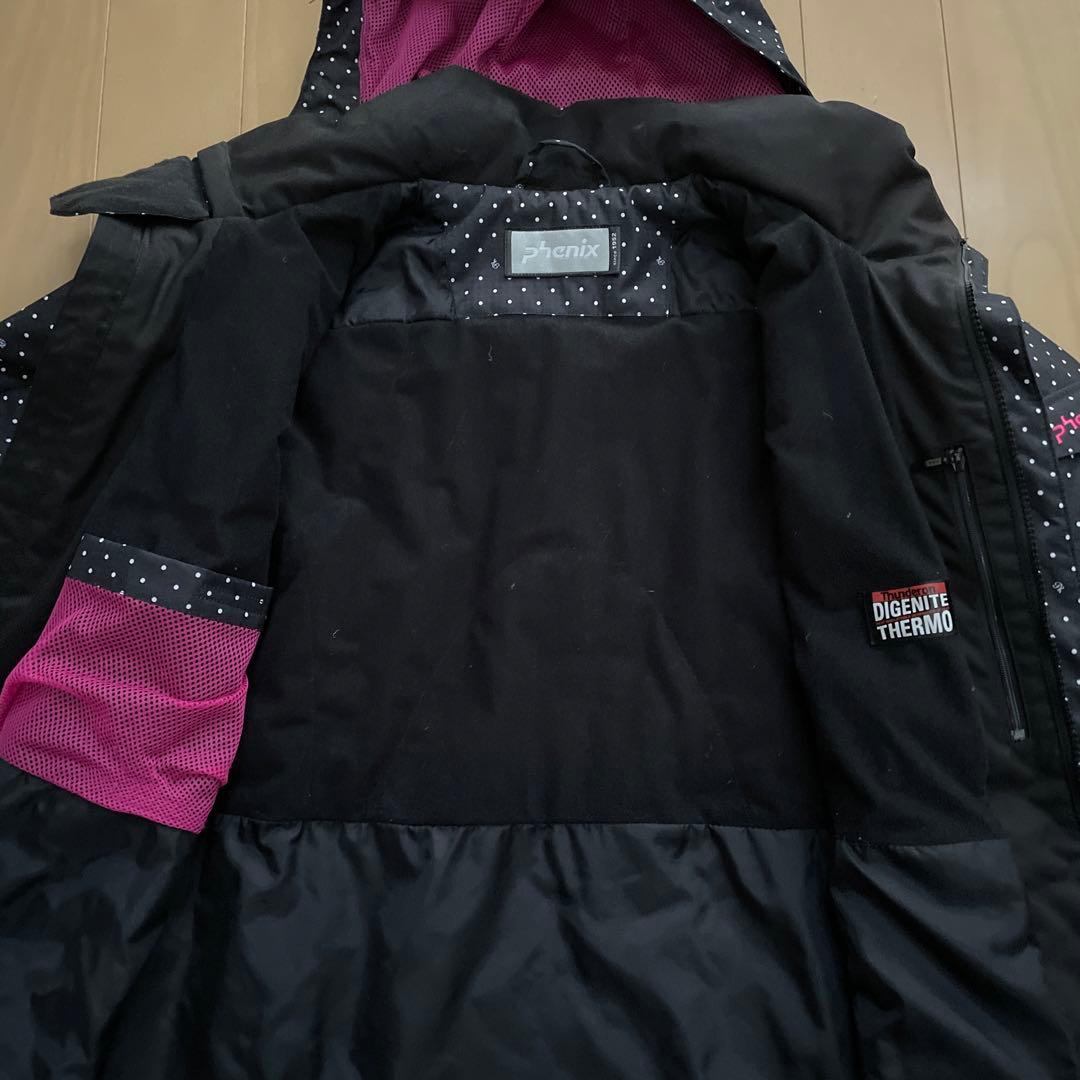 ☆Phenix ドット柄 レディーススキーウェア 上下セット⭐︎L☆最終値下げ！