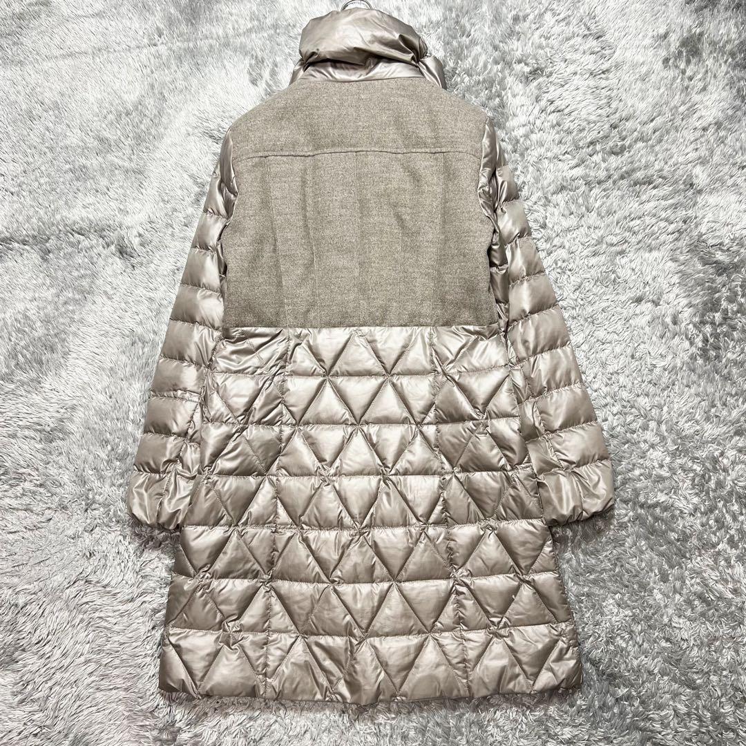 MaxMara マレーラ ダウンコート 切替 ウール 44 L相当　極美品