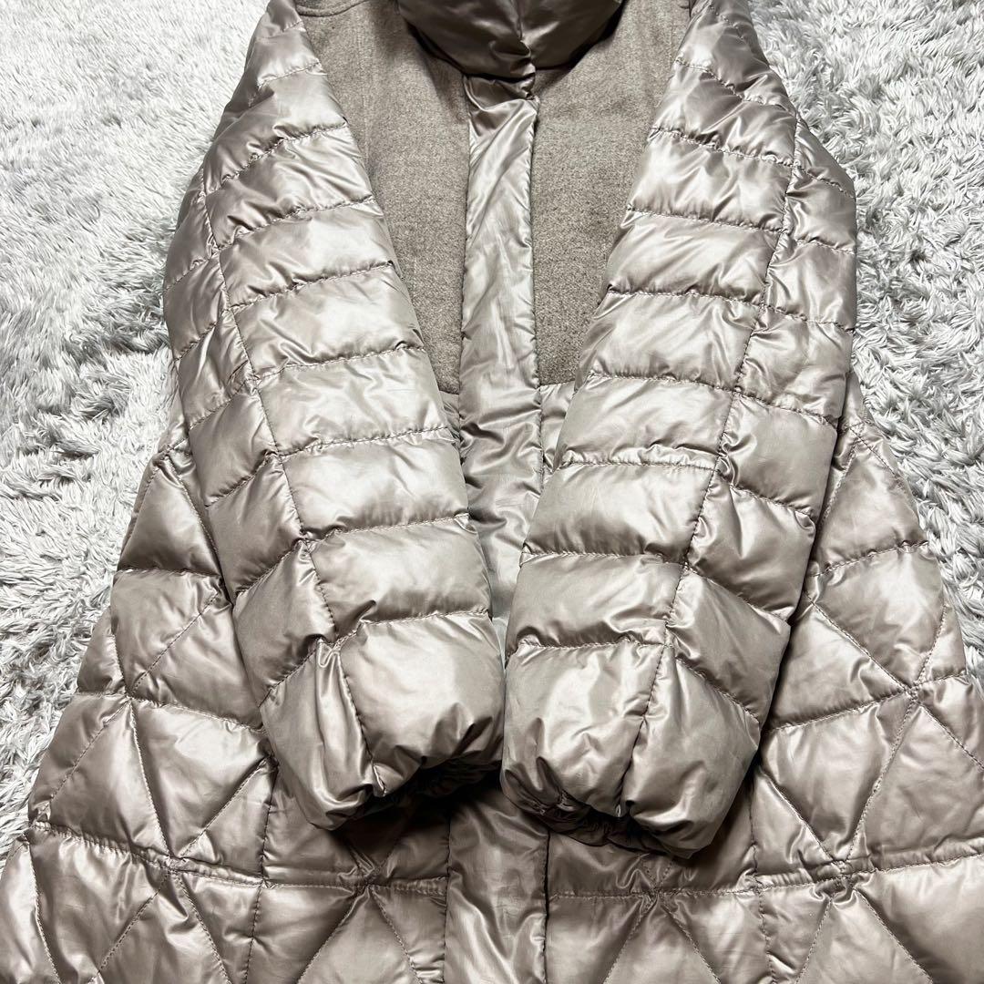 MaxMara マレーラ ダウンコート 切替 ウール 44 L相当　極美品