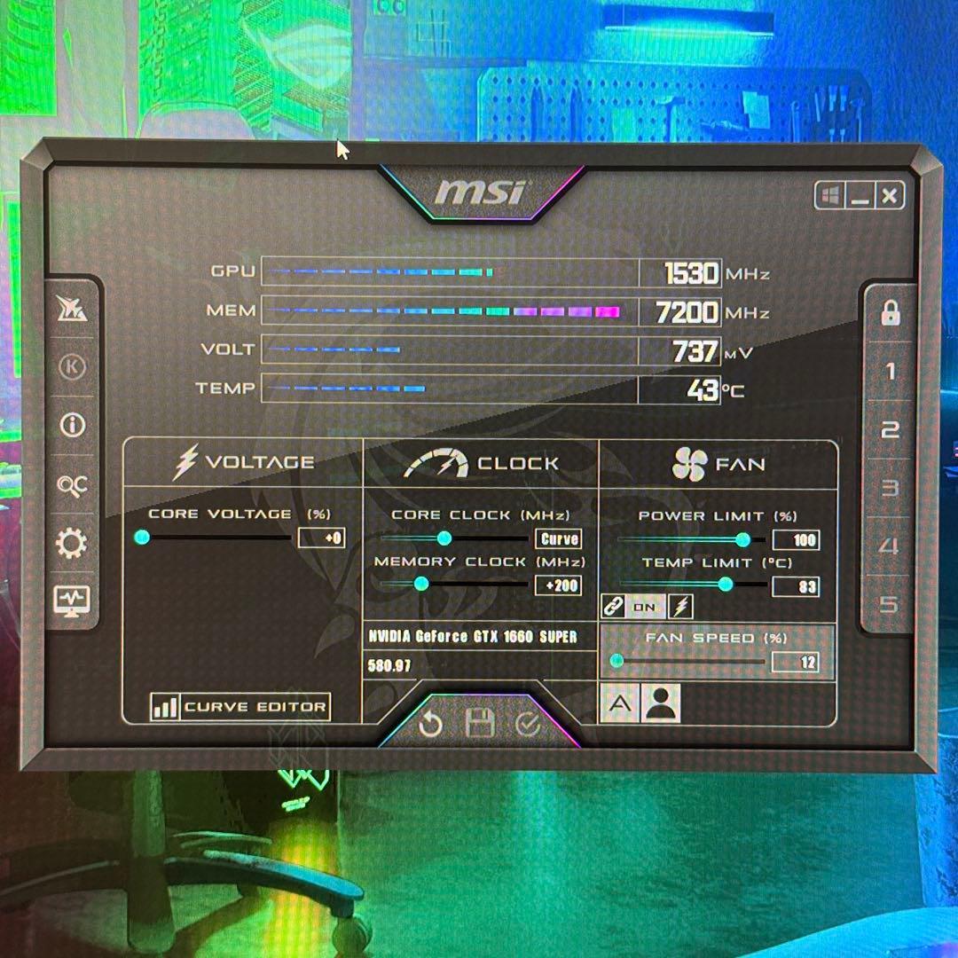 グラフィックボード・グラボ・ビデオカード MSI GeForce GTX 1660 Super GAMING X 6GB