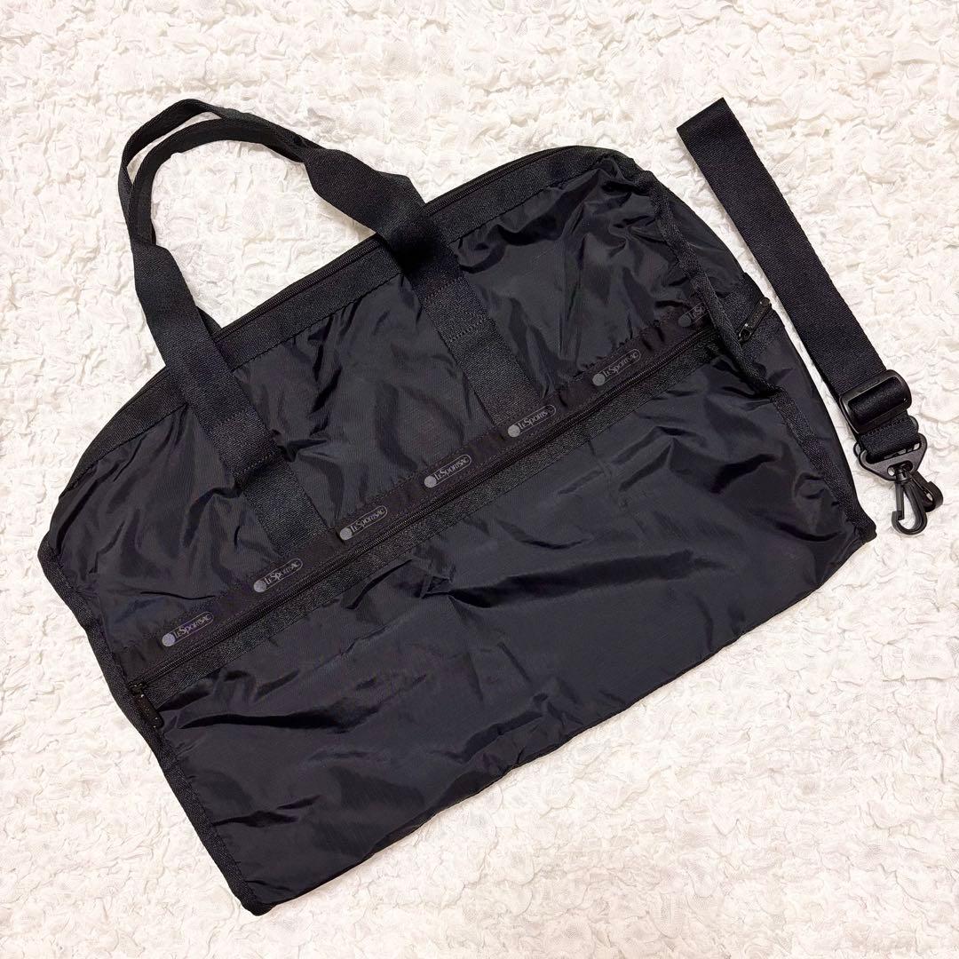 レスポートサック ボストンバック ブラック キャリーオンバッグ