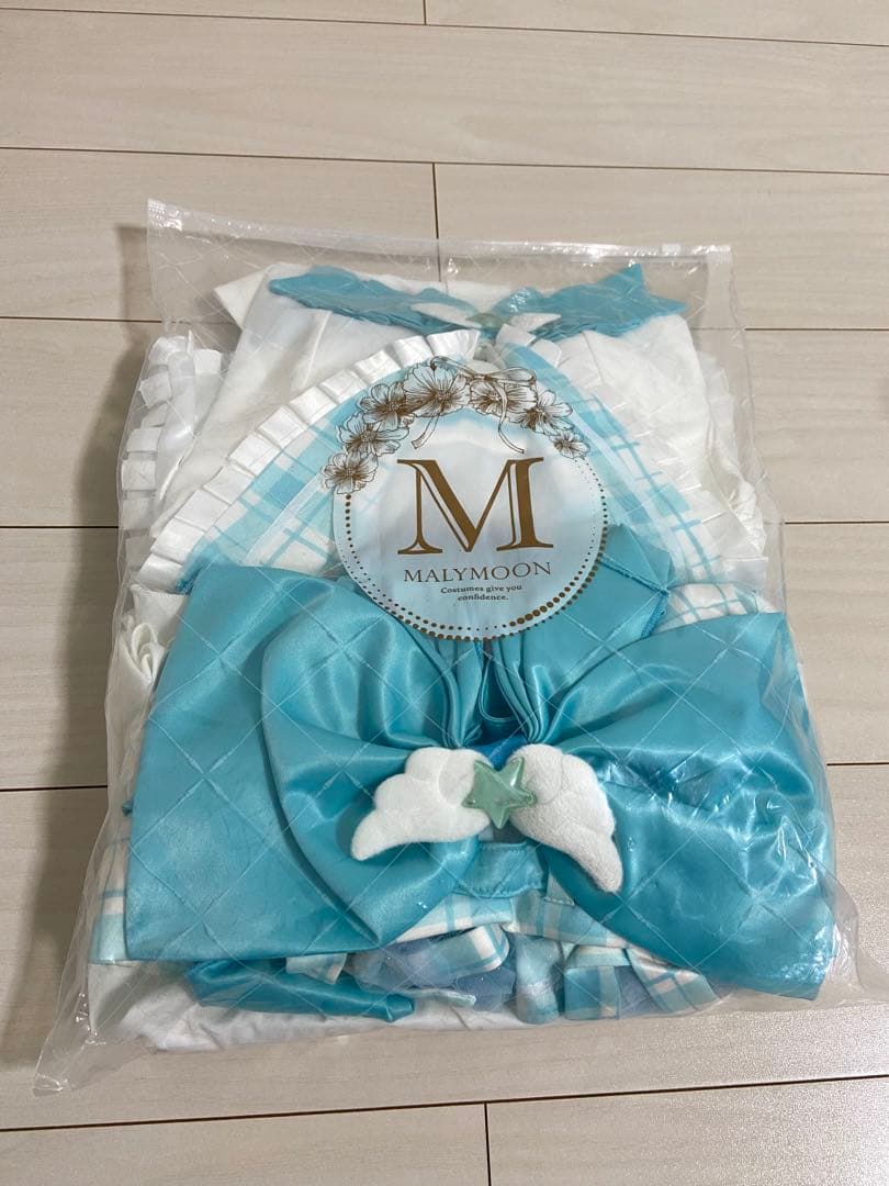 マリームーン　魔法少女　コスプレ　ファンシーチェックセーラー　ブルー　水色