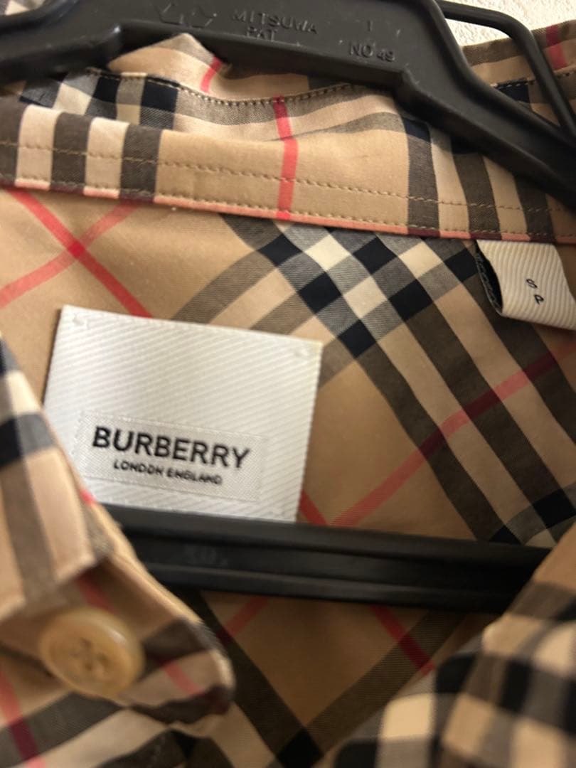 Burberry チェック柄 半袖シャツ