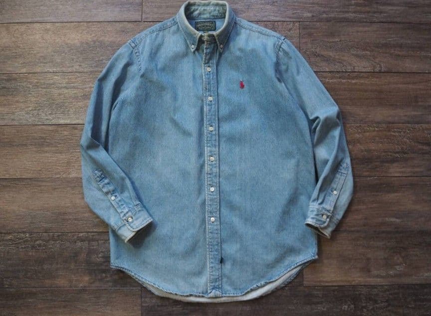 自*年様 Ralph Lauren デニムシャツ ボタンダウン