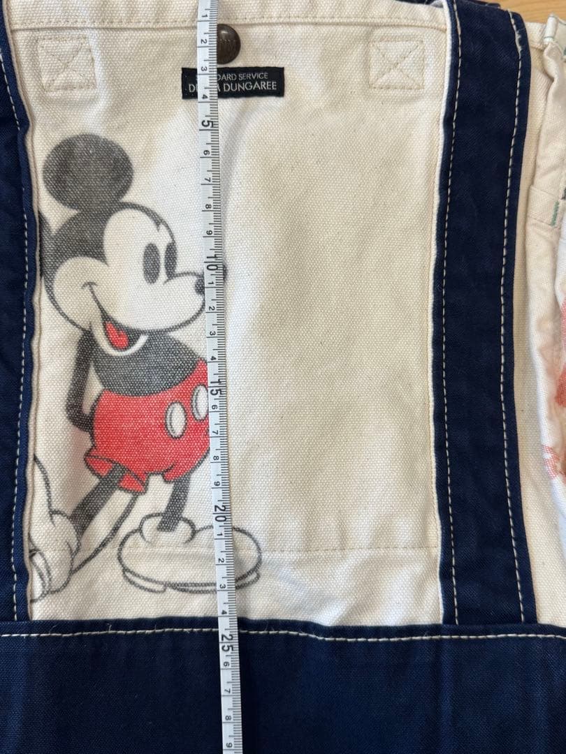 【未使用に近い】デニム＆ダンガリー　ミッキー　トートバック　大きめ‼︎