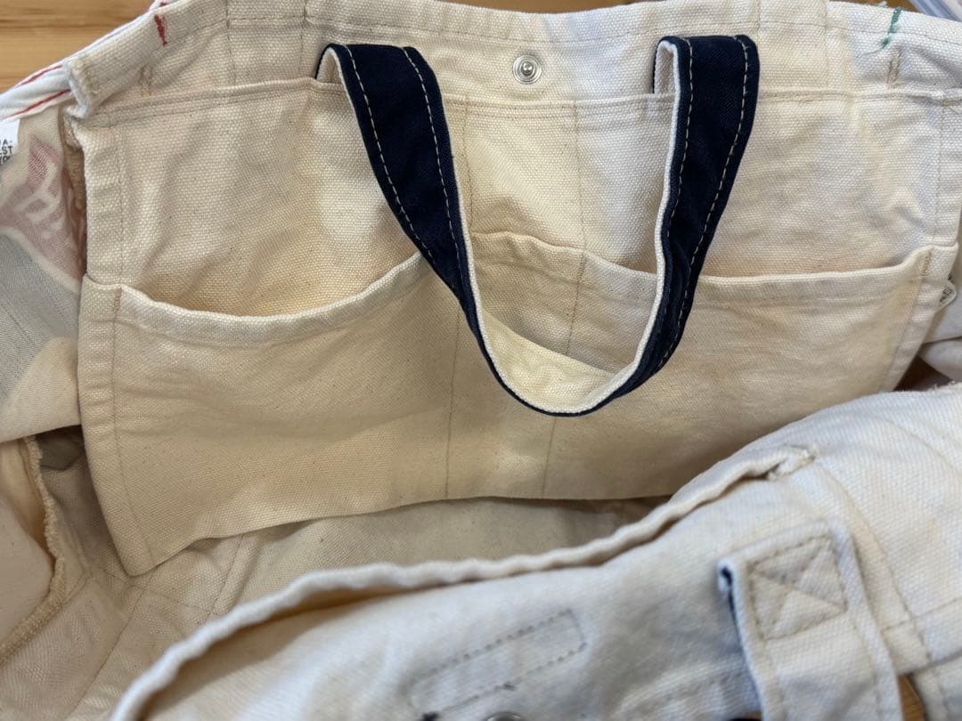 【未使用に近い】デニム＆ダンガリー　ミッキー　トートバック　大きめ‼︎