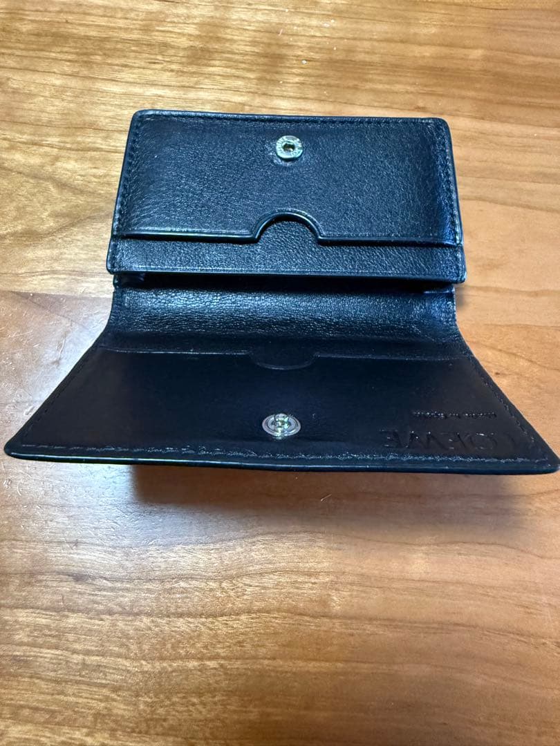 LOEWE 名刺入れ　ブラック　本革　リピートアナグラム