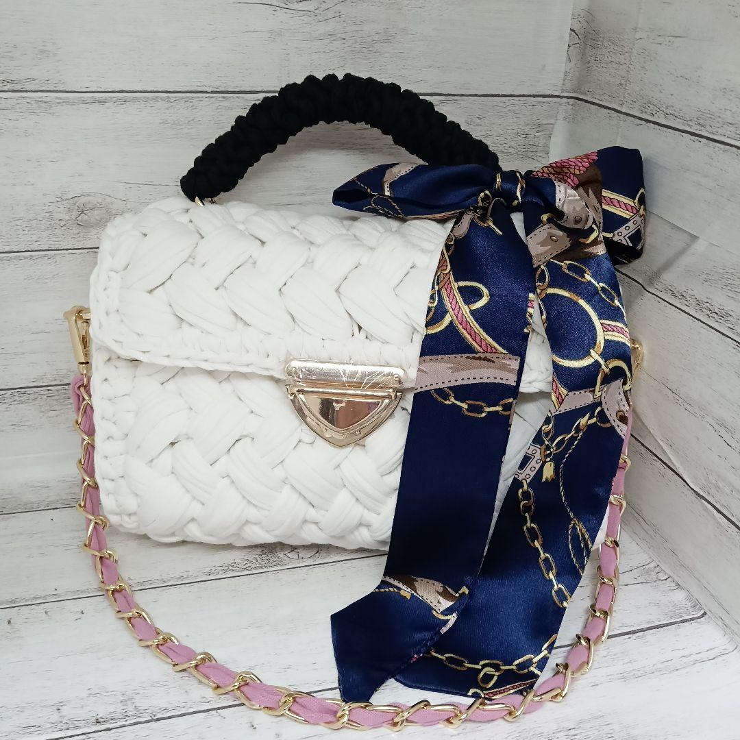 sora.ai様オーダー ロシアヤーン/玉編みショルダー