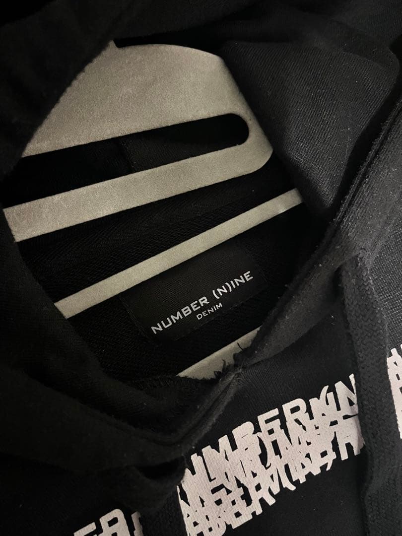 NUMBER (N)INE デニムパーカー 黒 スウェット archive