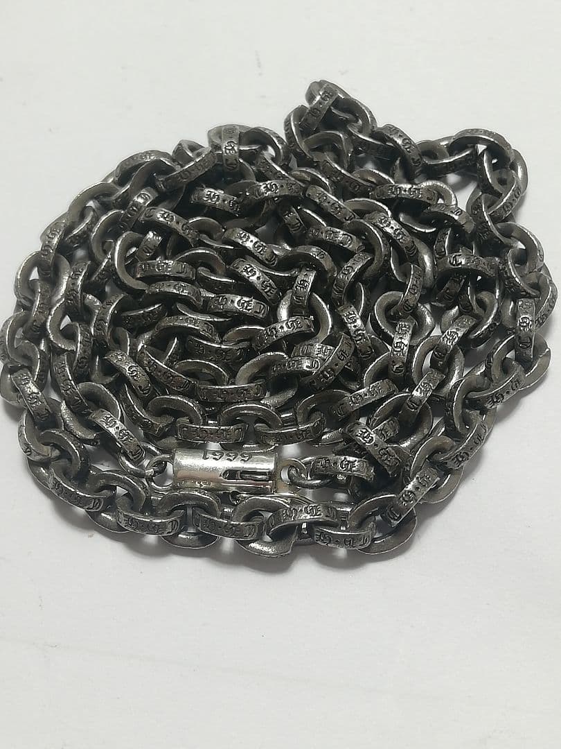 シルバー925ハンドメイド ペーパーチェーン50センチ