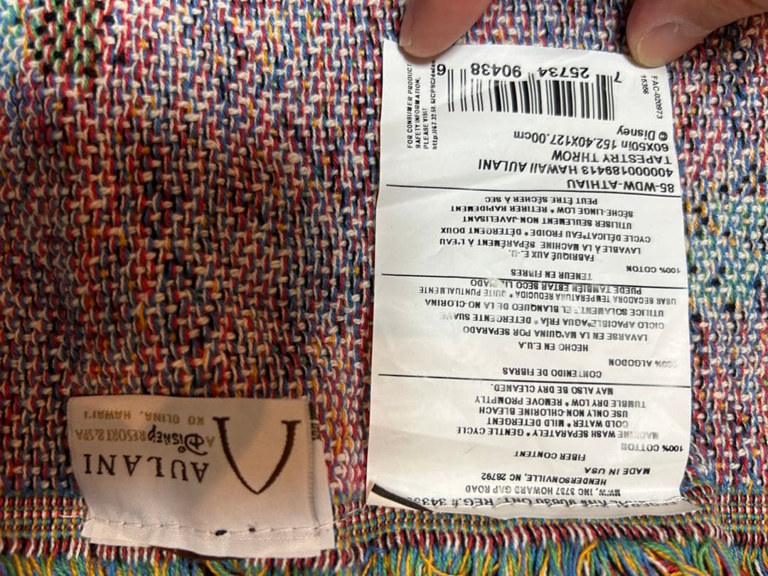 アウラニディズニー　マルチカバー　ブランケト（127×152）