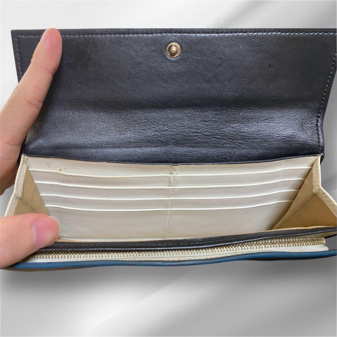 正規品 美品 BOTTEGA VENETA ボッテガヴェネタ ブラック 長財布