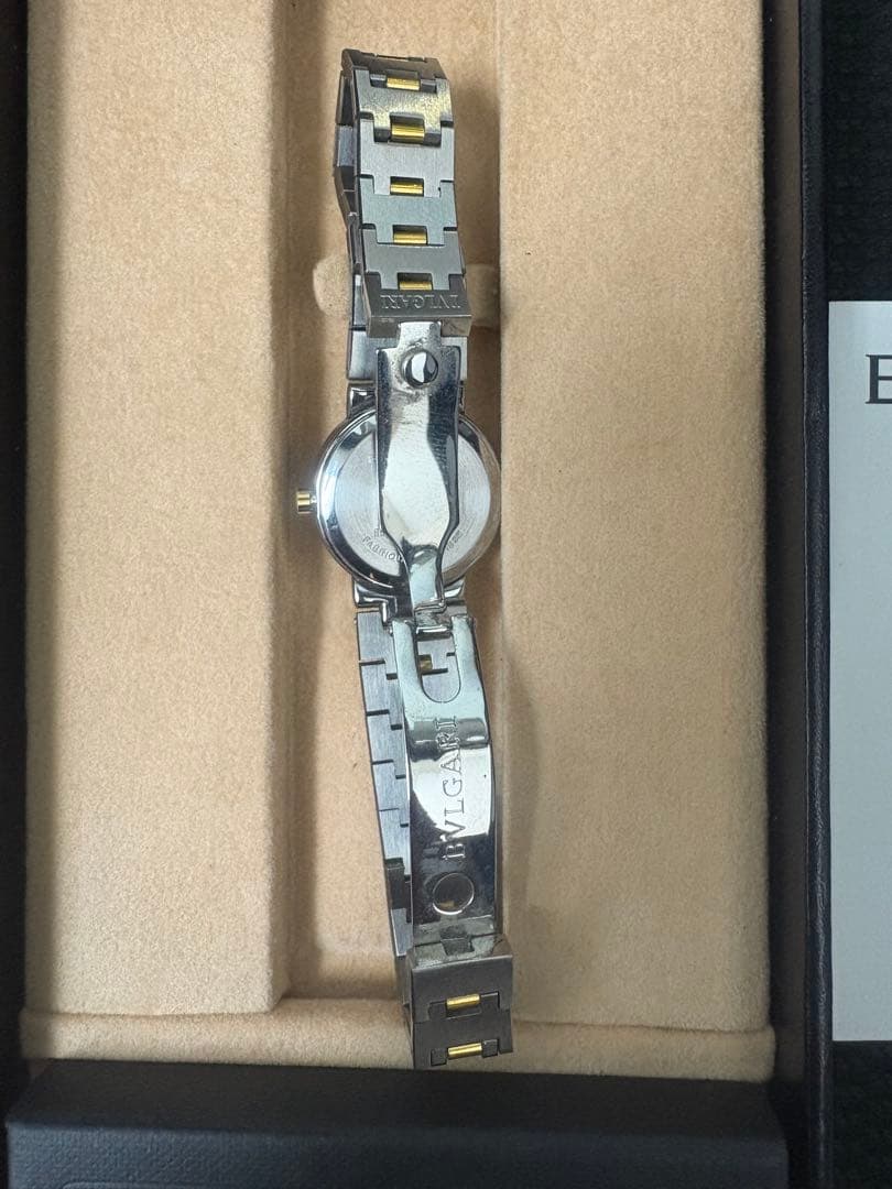 BVLGARI クォーツ 腕時計 ブラック/ゴールド中古 BB33SSL9030