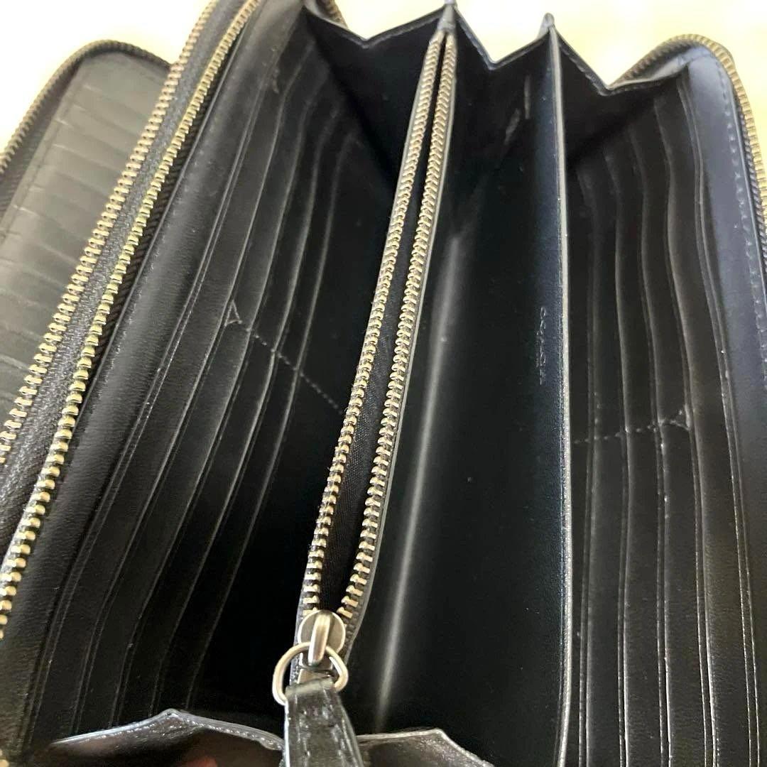 コーチ　クラッチバッグ　トラベルオーガナイザー　ジップ長財布　ブラック黒　収納多