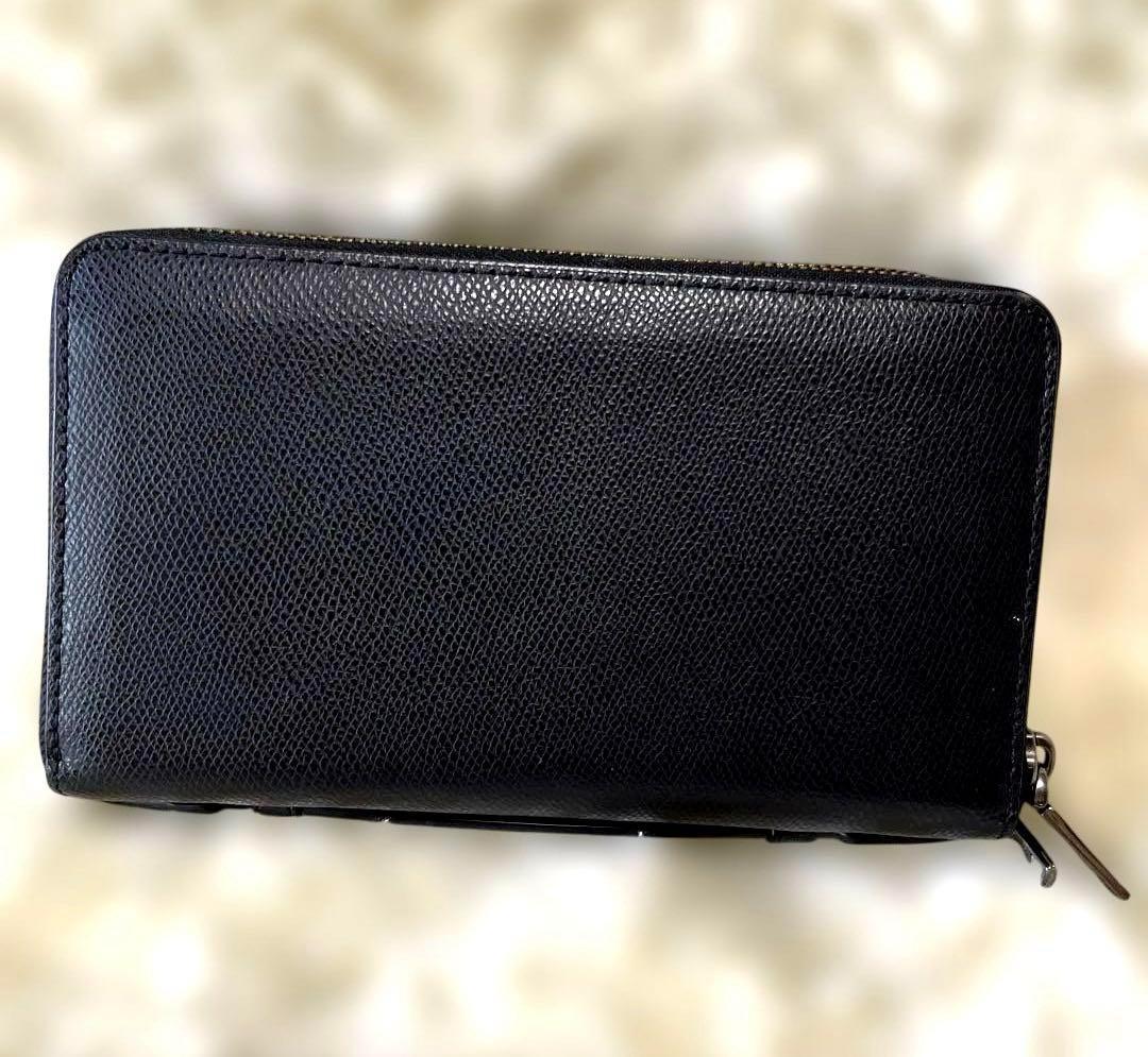 コーチ　クラッチバッグ　トラベルオーガナイザー　ジップ長財布　ブラック黒　収納多