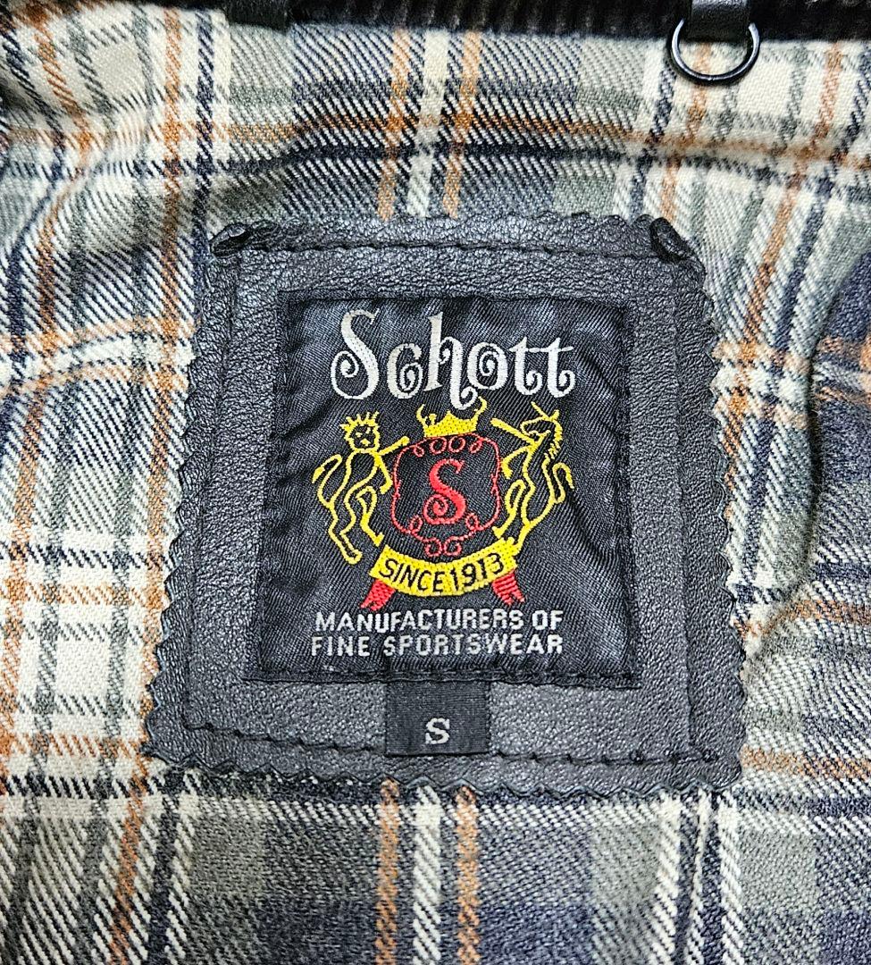 schott 100周年モデル シングルライダース　サイズS