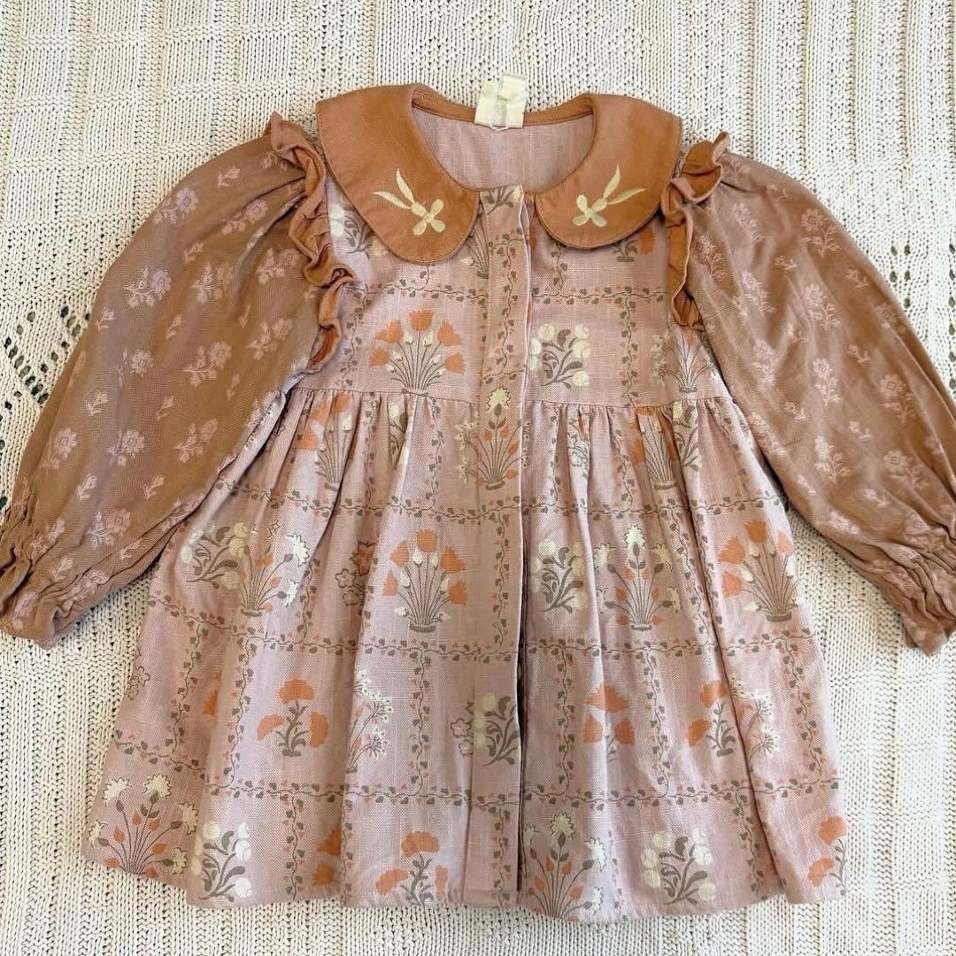 Apolina kids Mara Shirtdress 1-2y ワンピース
