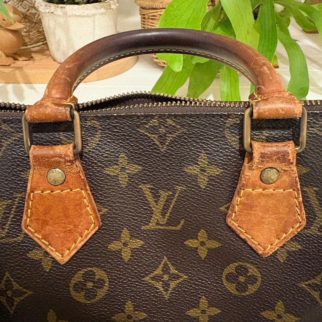 LOUIS VUITTON モノグラム スピーディ25 ロゴ ハンドバッグ
