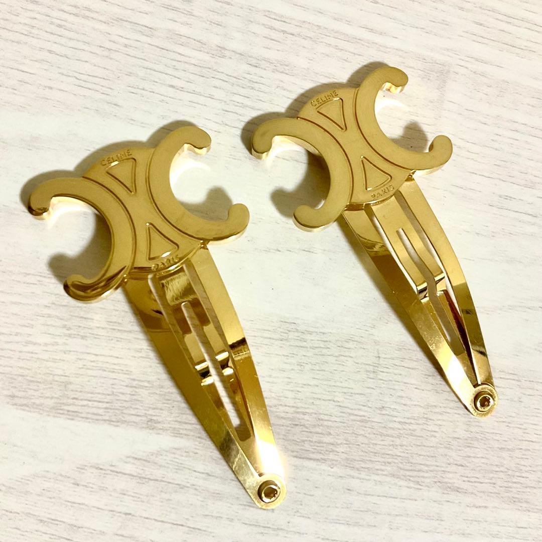 CELINE トリオンフ ヘアピン ヘアクリップ FMB2213 バレッタ