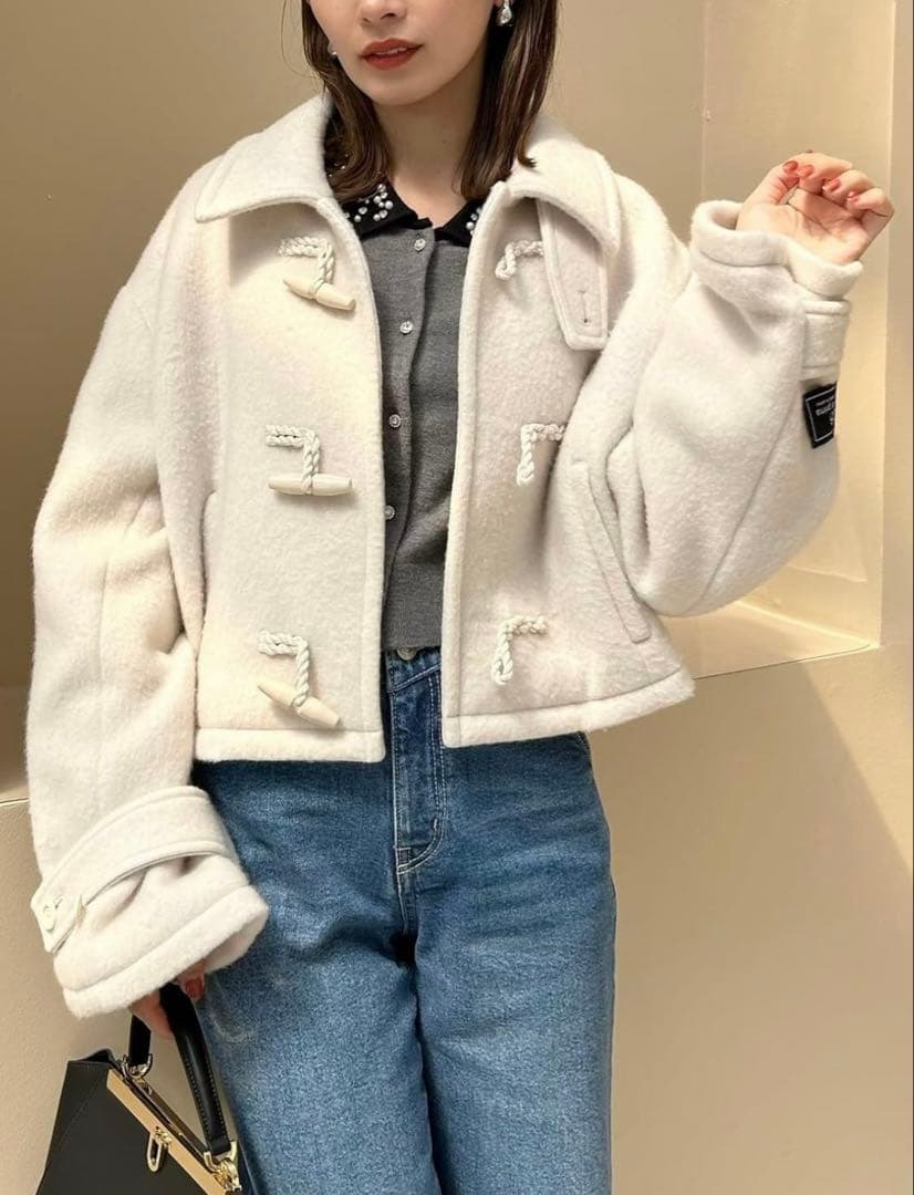 Snidel ウールシャギーショートダッフルコート