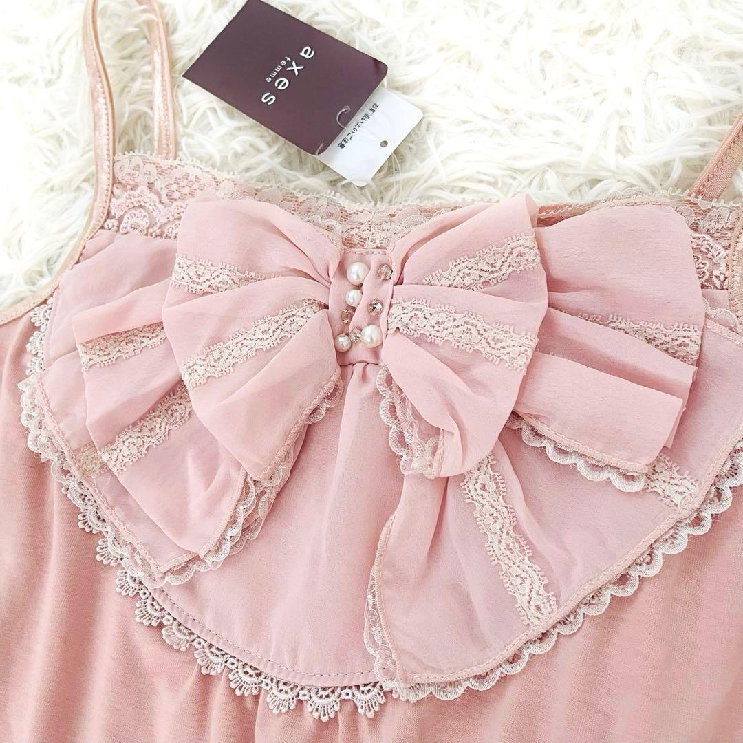 タグ付き✨️axes femme BIGリボン キャミソール Y2K 平成ギャル