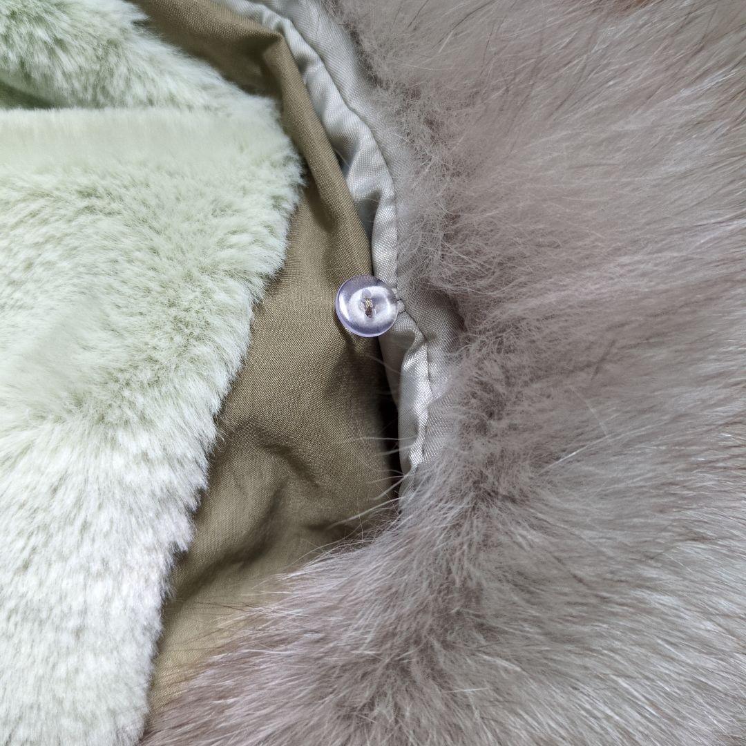 【美品】スコットクラブ ライトグリーン フード付きコート