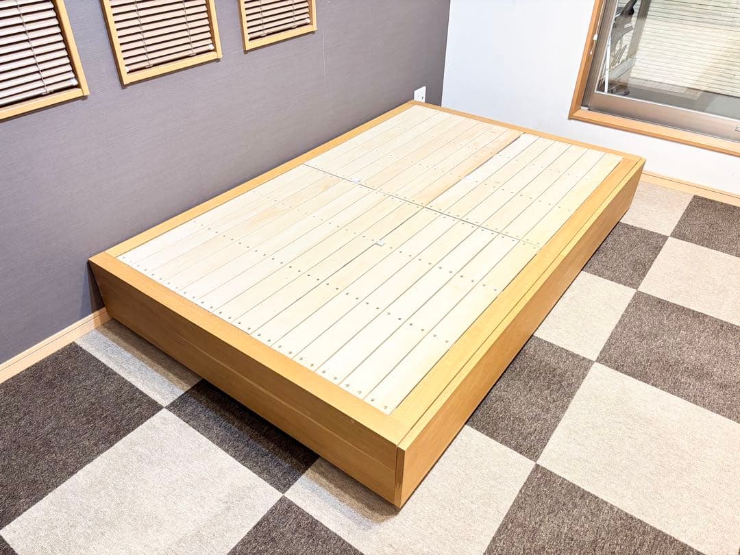 【直接引き取り・お渡し限定】無印良品　収納ベッド・セミダブル・オーク材