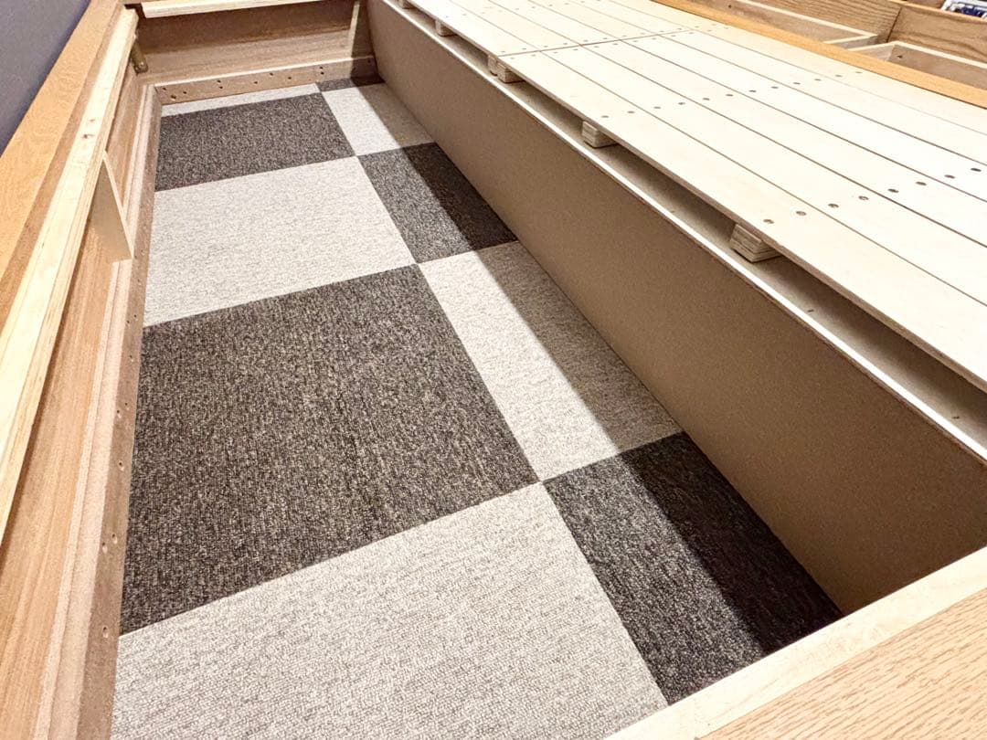 【直接引き取り・お渡し限定】無印良品　収納ベッド・セミダブル・オーク材