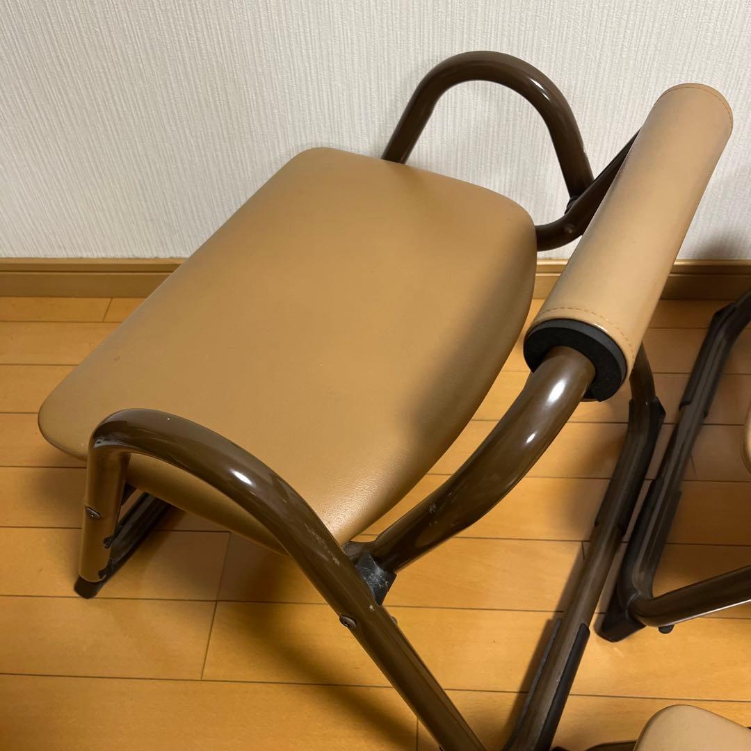 八木研 法事椅子 正座椅子 和室用 背もたれ付き 5脚セット スタッキング